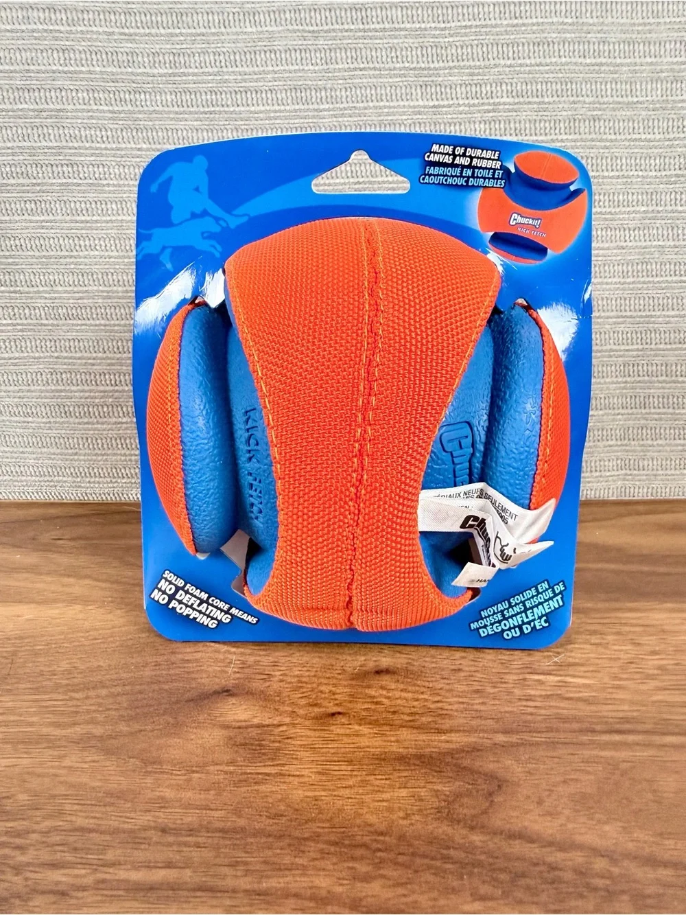 Kick Fetch Dog Toy - Blue and Orange